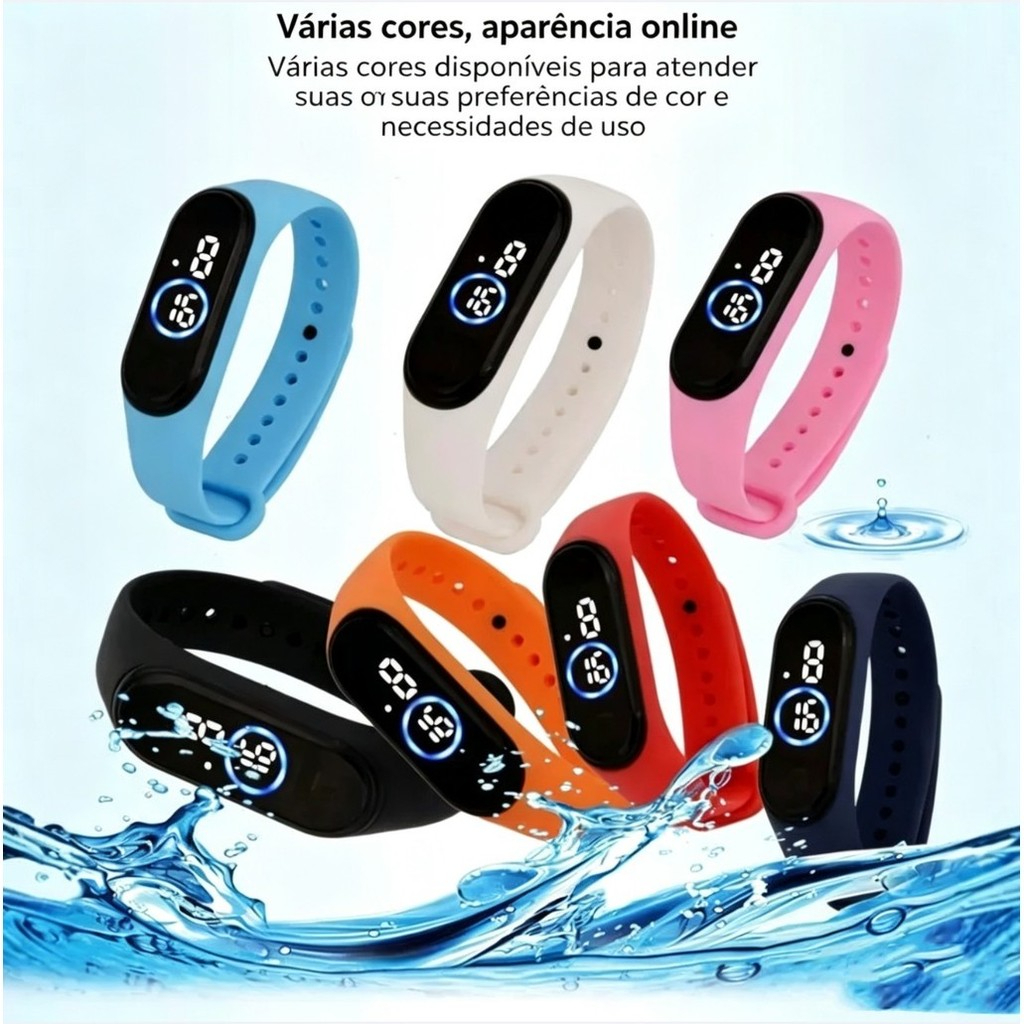 Relógio Esporte LED à Prova d'Água — foto 1